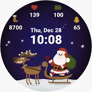 Christmas Watch Face Animated Screenshot 0