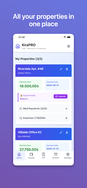 KiraPRO - Manage Rent Income Screenshot 0