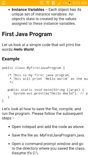 Learn Java By Usama Screenshot 2
