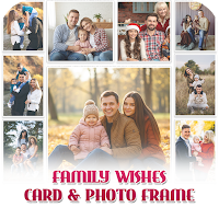Family Wishes Card Photo Frame