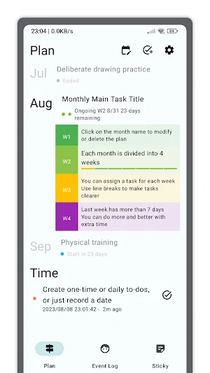 Weekly Task Planner Screenshot 0