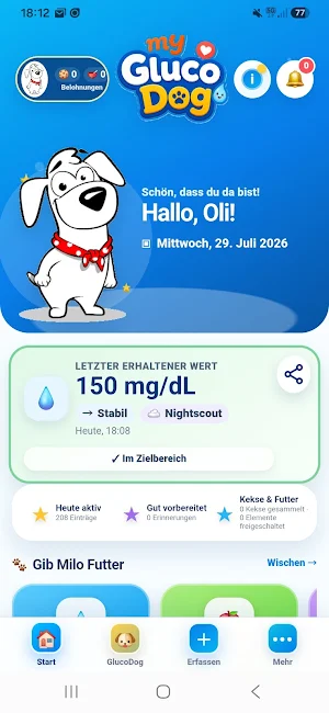 myGlucoDog - Diabetes App Screenshot 0