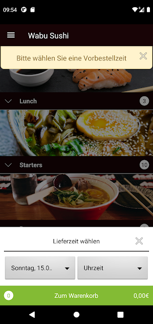 Wabu Sushi Screenshot 2