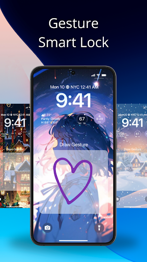 Smart Lock Screen OS 18 Screenshot 1