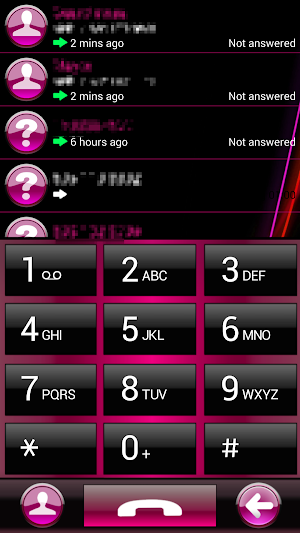 THEME FOR EXDIALER AERO PINK Screenshot 1
