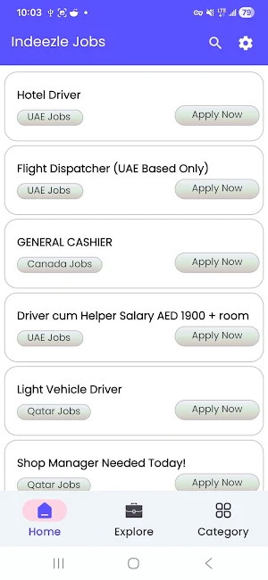 Indeezle - Fast Job Search Screenshot 1