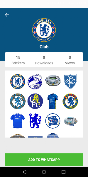 Chelsea Stickers Unofficial Screenshot 1