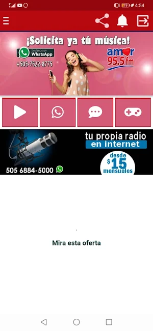 Radio Amor 95.5 FM Screenshot 1