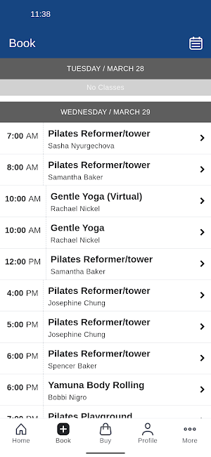 Spencer Pilates Arts Screenshot 1