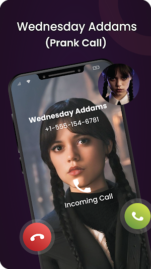 Wednesday Addams Video Call Screenshot 0