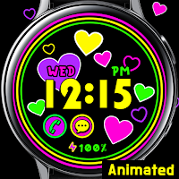 Black Colorful Heart_Watchface
