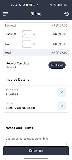 Billoo – Invoice & POS App Screenshot 1