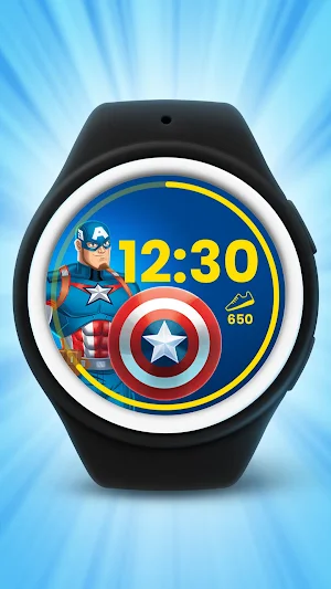 Captain America Watch Face Screenshot 1