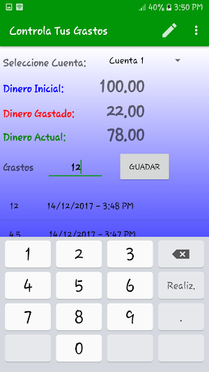 Controla Tus Gastos Screenshot 3