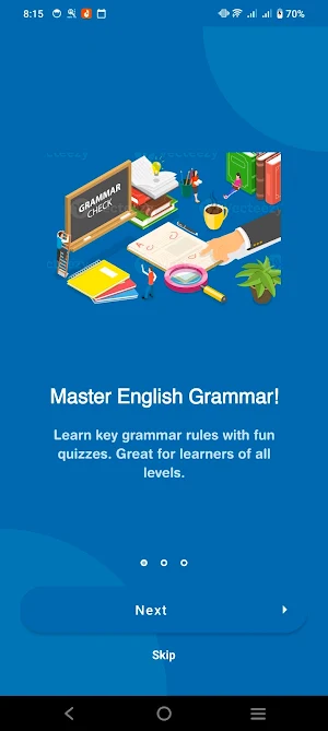 English Grammar Play Quiz Screenshot 1
