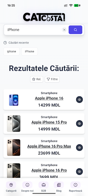 CâtCostă.md - Compară Prețuri Screenshot 3