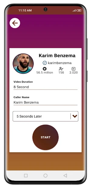 Karim benzema video call Screenshot 2