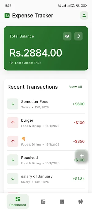 Expense Tracker Screenshot 0
