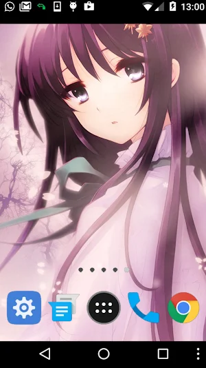 sakura girl wallpaper Screenshot 1