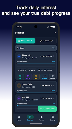 Today's Debt: Payoff Planner Screenshot 2