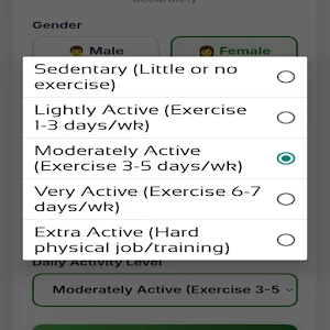 Calorie Calculator Screenshot 2