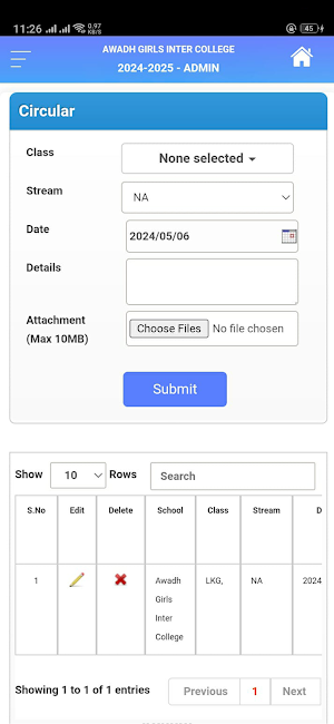 AWADH GIRLS COLLEGE TEACHERAPP Screenshot 3