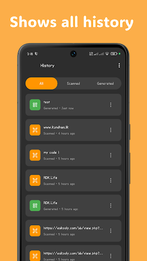 QR Code Scanner & Generator Screenshot 3