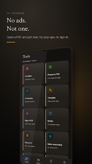 Foredge: PDF Reader & Signer Screenshot 0