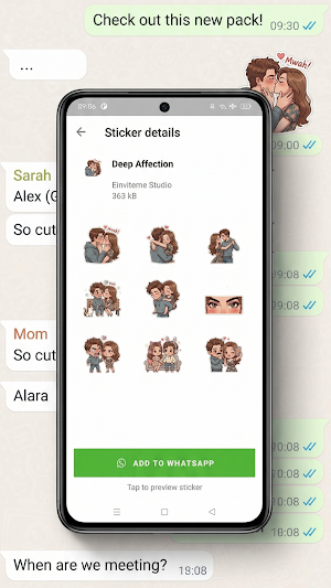 WASticker Romantic Couple Love Screenshot 2
