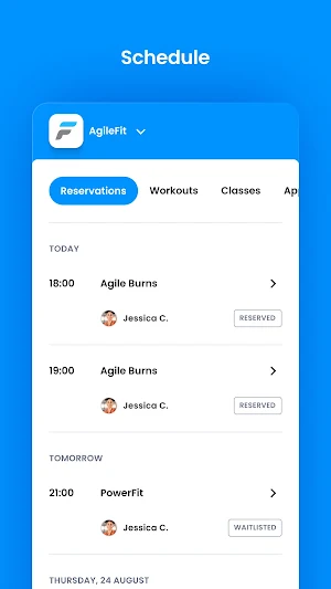 AgileFit Screenshot 2
