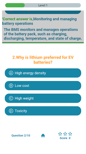 Electric Car Quiz Screenshot 1
