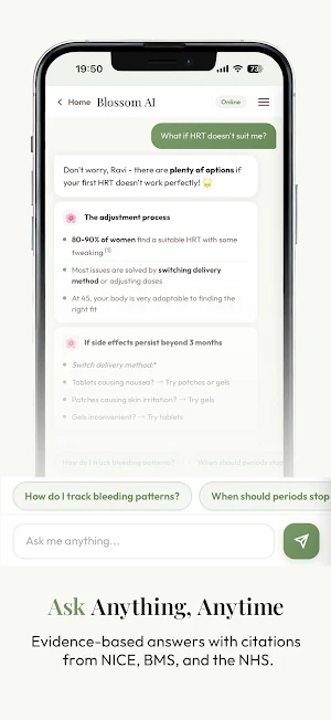 Blossom: Menopause Companion Screenshot 3