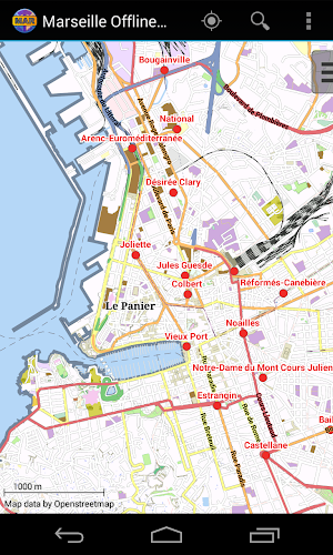 Marseille Offline City Map Screenshot 0