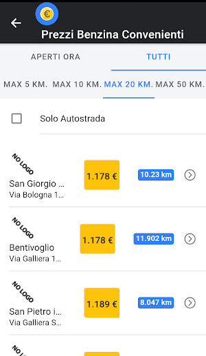 Cerca Distributori Benzina Screenshot 3