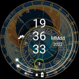 Clock Praga Animated WatchFace Screenshot 2