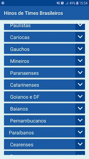 Hinos de Clubes Brasileiros Screenshot 2
