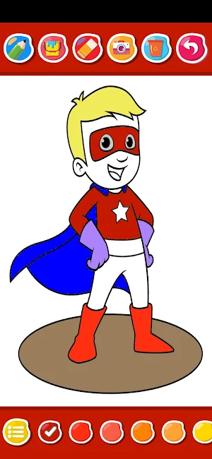 Superhero Coloringbook Screenshot 0