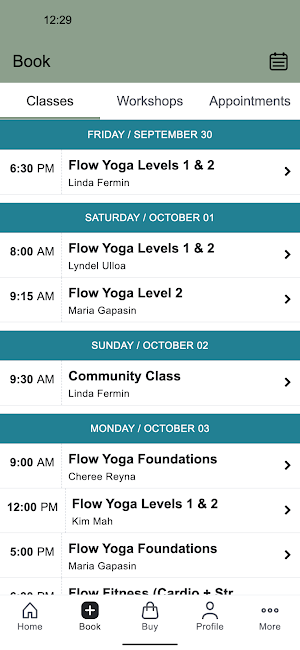 Flow Yoga and Wellness Studio Screenshot 1