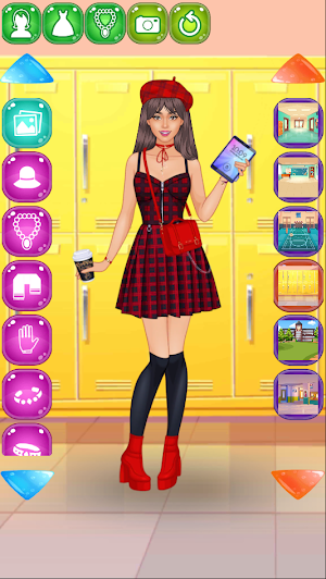 Student girl dress up Screenshot 1