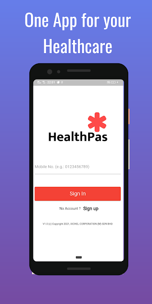 HealthPas: Your Healthcare App Screenshot 0