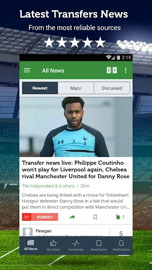 Football Transfers & Rumors Screenshot 0