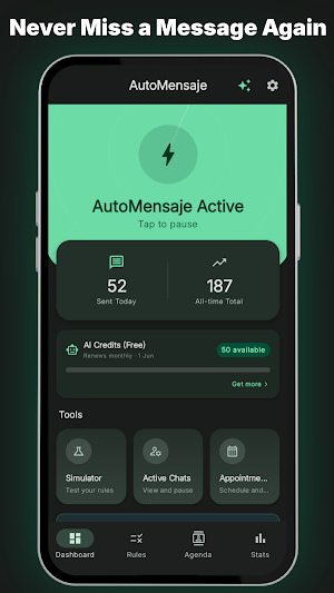 AutoMensaje: AI AutoReply Bot Screenshot 0