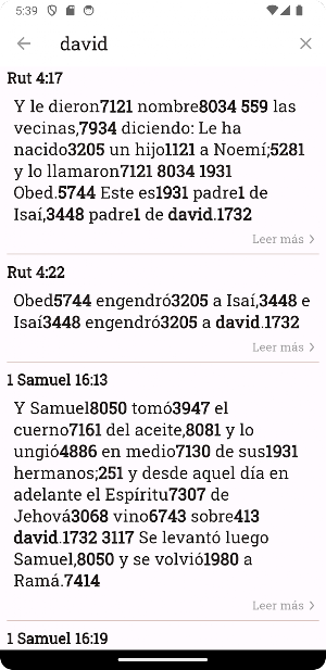 Concordancia Strong Biblia Screenshot 2