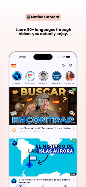 Learn Languages with Videos Screenshot 0