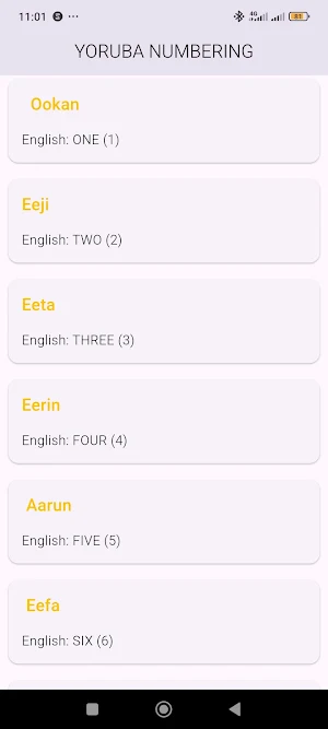 Yoruba numbering part1 Screenshot 1