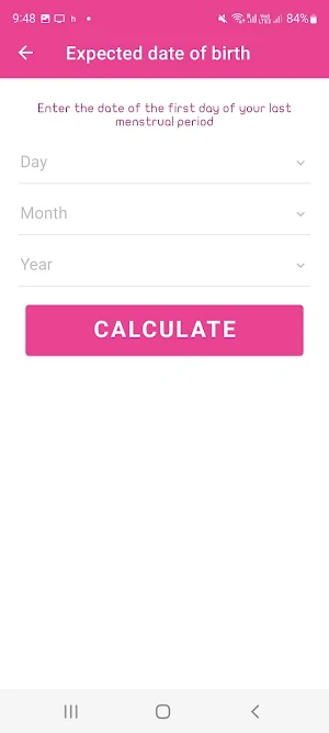 Pregnancy Calculator Screenshot 3