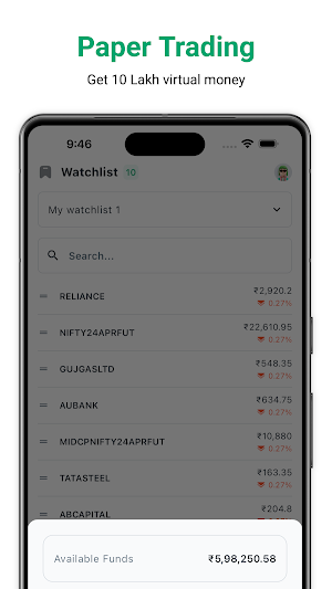 FinVedas - Virtual Trading App Screenshot 2