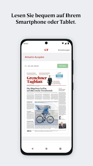 Grenchner Tagblatt E-Paper Screenshot 0