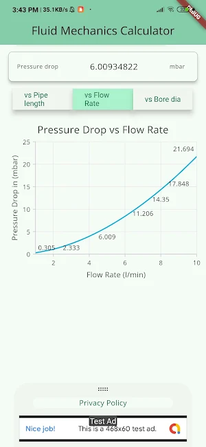 Fluid Mechanics Calculator Screenshot 2