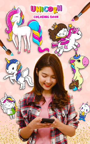 Unicorn Coloring Book & Unicorn Games for Girls Screenshot 0
